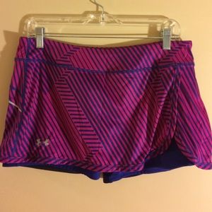 Under armour running skort size large